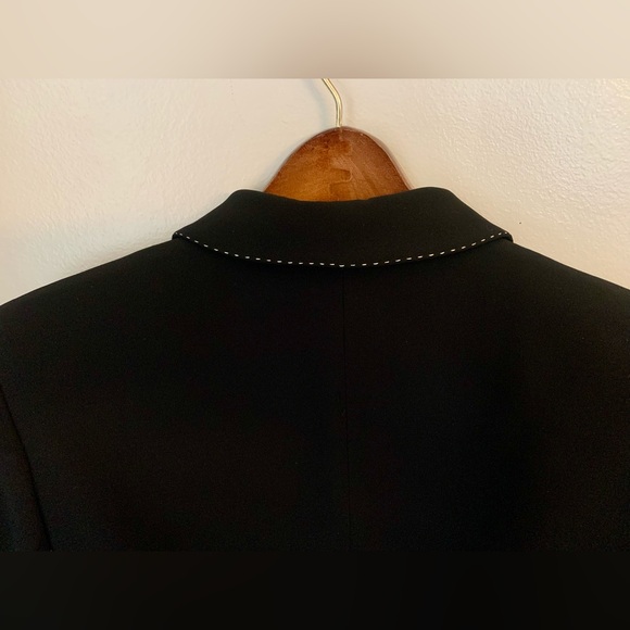 Ann Taylor Petites Black Skirt Blazer Suit Women’s 4P Skirt 6P Jacket Lined EUC - Picture 7 of 12